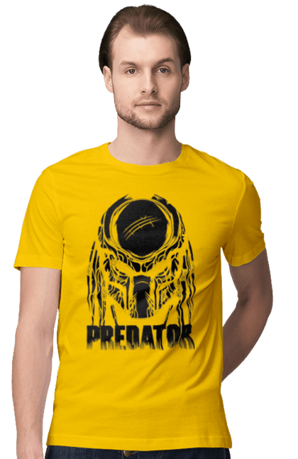 Футболка чоловіча з принтом "Хижак". Predator, бойовик, інопланетянин, кіно, прибулець, фільм. 2070702