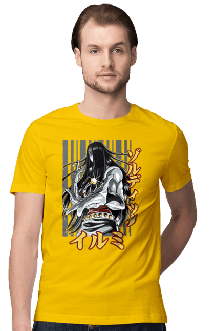 Men's t-shirt with prints Hunter × Hunter Illumi Zoldyck. Anime, hunter, hunter × hunter, hunter hunter, illumi, illumi zoldyck, manga, zoldyck. 2070702