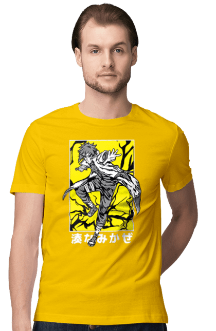 Men's t-shirt with prints Anime 40. Anime, character, manga, minato namikaze, naruto, ninja, tv series. 2070702