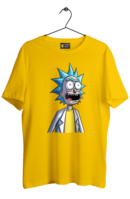 Футболка чоловіча з принтом "Рік та Морті". Rick and morty, мультфільм, наукова фантастика, пригоди, рік, рік і морті, трагікомедія, чорний гумор. 2070702