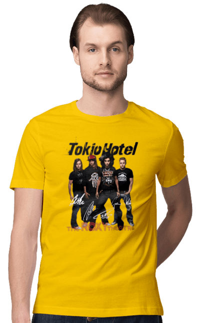 Men's t-shirt with prints Tokio Hotel. Alternative rock, electronic rock, group, music, pop, pop rock, power pop, rock, tokio hotel. 2070702