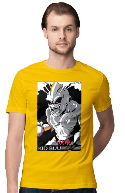 Men's t-shirt with prints Dragon Ball Majin Buu. Anime, antagonist, dragon ball, majin buu, manga, tv series. 2070702