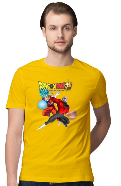 Men's t-shirt with prints Dragon Ball Son Goku. Anime, dragon ball, goku, manga, son goku, tv series. 2070702