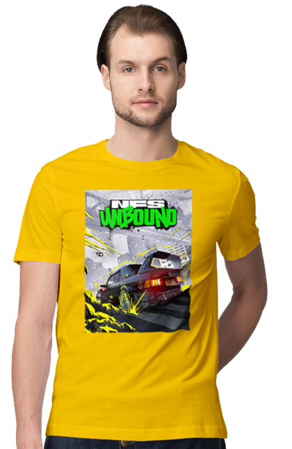 Men`s t-shirt with prints Need for Speed Unbound. Heat, need, need for speed, nfs, speed, unbound. 2070702