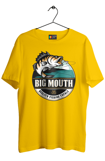 Футболка чоловіча з принтом "Рибалка". Вилика рибалка, рибалка, хоббі. 2070702