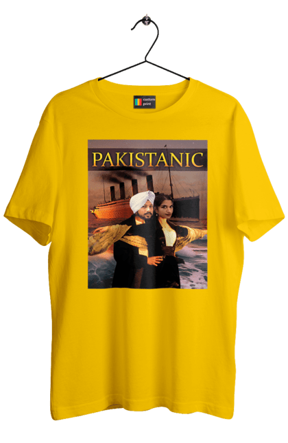 Футболка чоловіча з принтом "Pakistanic". Гумор, кіно, креативні, пакістан, приколи, прикольні, смішні, титанік, тренди, фільми. 2070702