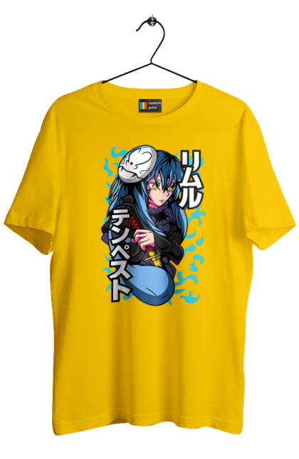 Men's t-shirt with prints Regarding Reincarnated to Slime Rimuru Tempest. Anime, manga, reincarnated to slim, reincarnated to slime, rimuru, rimuru tempest, short story, slime. 2070702