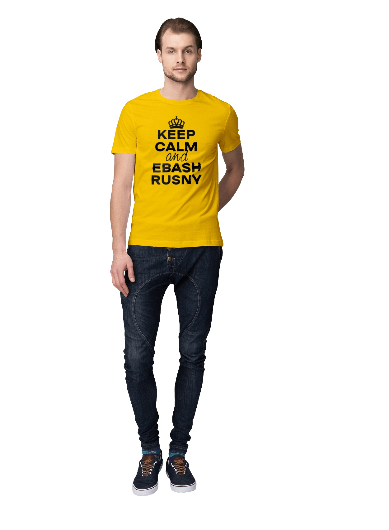 Keep Calm and Ebash Rusny black