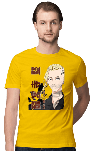 Men's t-shirt with prints Tokyo Revengers Draken. Anime, draken, ken ryuguji, ken-chin, manga, serial, tokyo manji gang, tokyo revengers. 2070702