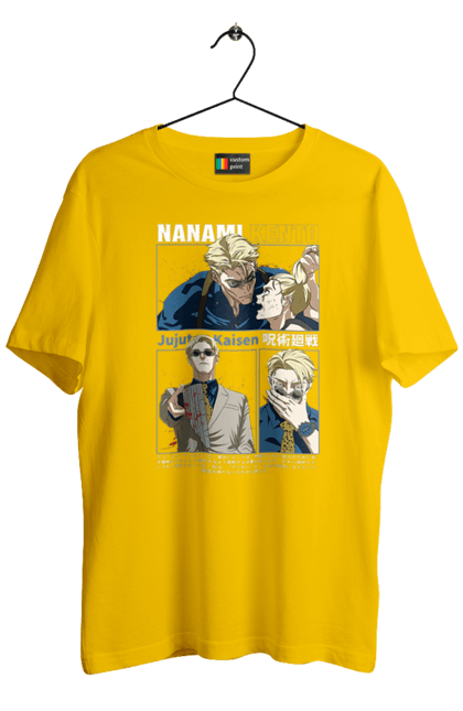 Men's t-shirt with prints Jujutsu Kaisen Nanami. Anime, dark fantasy, jujutsu kaisen, magic battle, manga, mystic, nanami, nanami kento. 2070702