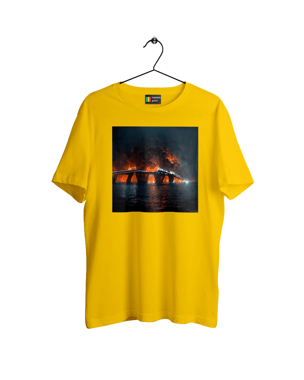 The Crimean bridge is on fire