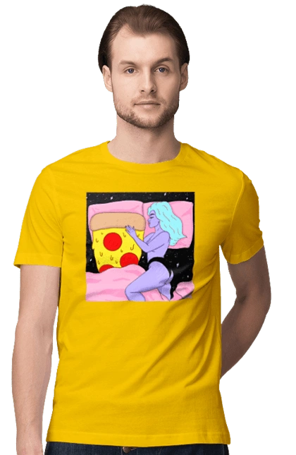 Фіолетова Дівчина І Піца