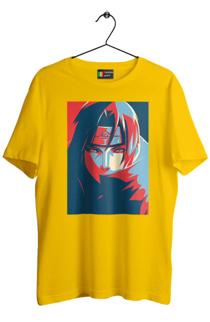 Men's t-shirt with prints Naruto Itachi. Anime, character, itachi, itachi uchiha, manga, naruto, ninja, tv series, uchiha. 2070702