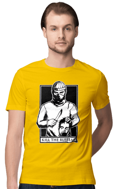 Men`s t-shirt with prints Kill the russian. Kill, kill the russian, kill the russian instagram, olx, russian, the. 2070702