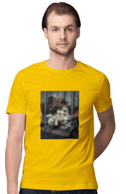 Футболка чоловіча з принтом "Мото". Байк, дорога, мото, сила, швидкість. 2070702