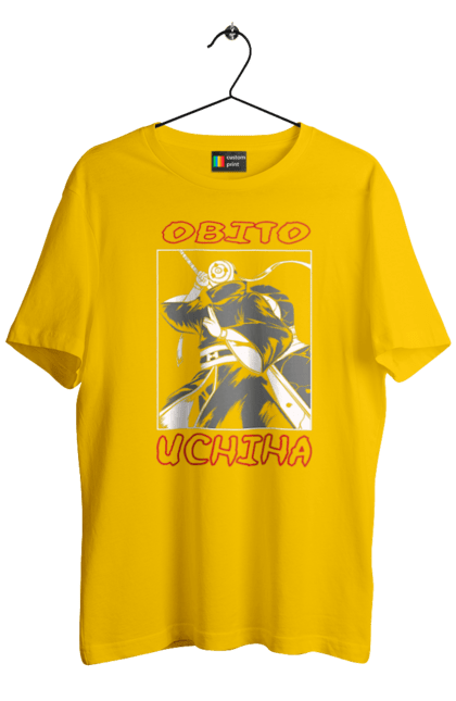 Men's t-shirt with prints Naruto. Anime, character, manga, naruto, ninja, obito uchiha, tv series. 2070702