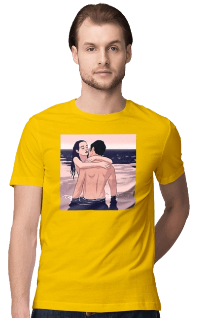 Couple Hugging In The River