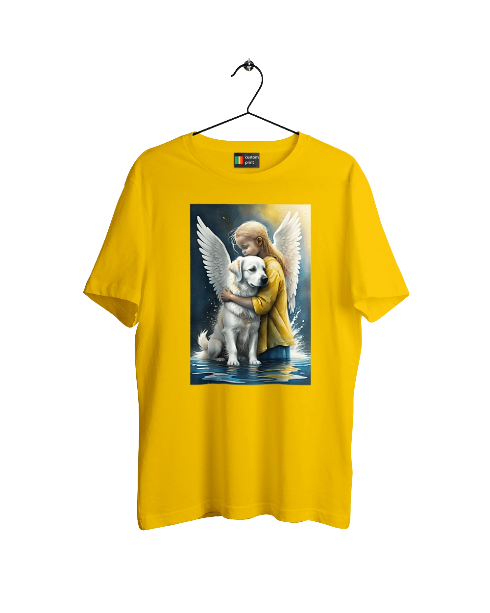 Girl and dog angel [memorial to dead animals]