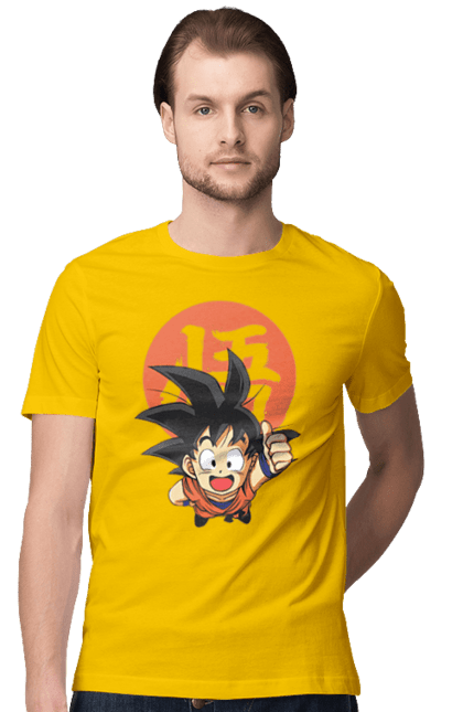 Футболка чоловіча з принтом "Перли дракона Сон Гоку". Dragon ball, manga, son goku, аніме, гоку, манга, перли дракона, сон гоку. 2070702