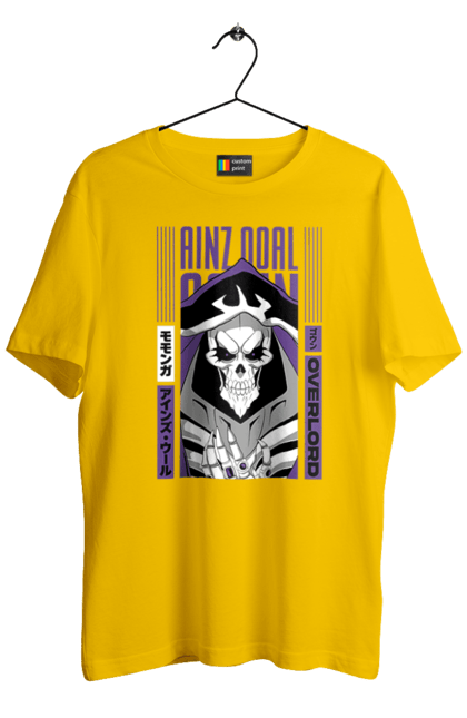 Men's t-shirt with prints Overlord Momonga. Anime, lord, momonga, overlord, tv series. 2070702