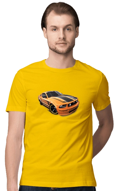 Orange, high speed car