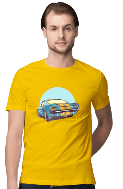 Футболка чоловіча з принтом "Авто". Авто, герой, гроші, монстр, музика, новий, персонаж, робот, супер герой. 2070702