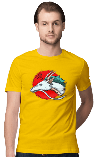 Men's t-shirt with prints Spirited Away Haku. Dragon, haku, spirited away, studio ghibli. 2070702