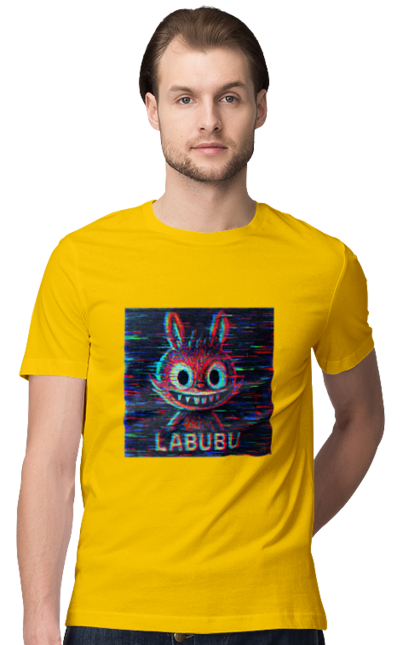 Футболка чоловіча з принтом "Лабубу". Crt, rgb, глітч, кіберпанк, лабубу, пікселі, ретро, спотворення, цифрове мистецтво, шум. 2070702