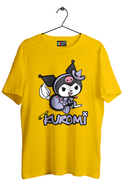 Men's t-shirt with prints Hello Kitty Kuromi. Anime, character, hello kitty, kuromi, my melody, sanrio. 2070702