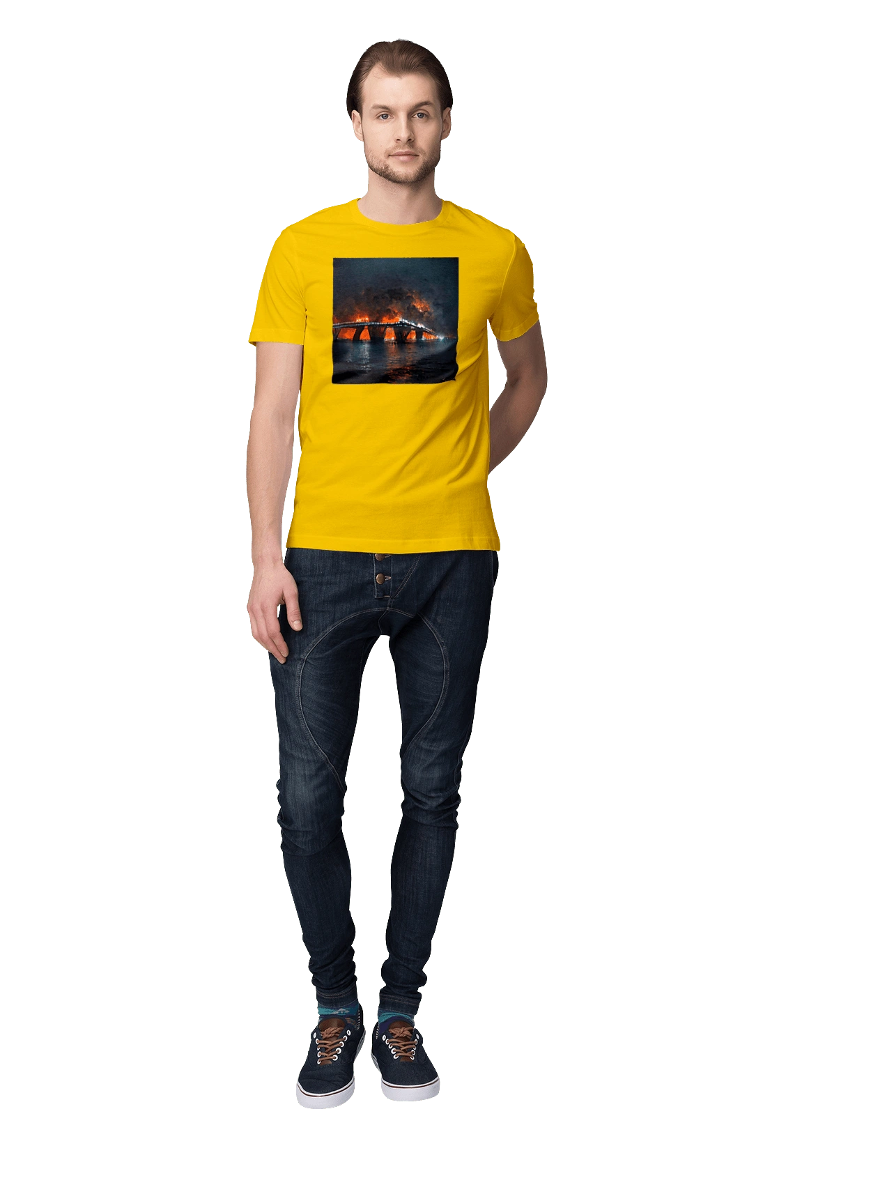 The Crimean bridge is on fire