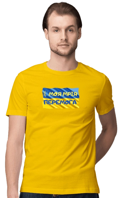 My dream is victory. the flag of Ukraine. Emblem of Ukraine