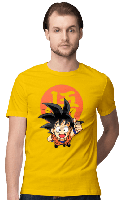 Футболка мужская с принтом Жемчуг дракона Сон Гоку. Anime, dragon ball, manga, son goku, tv series, аниме, гоку, жемчуг дракона, манга, сон гоку. 2070702