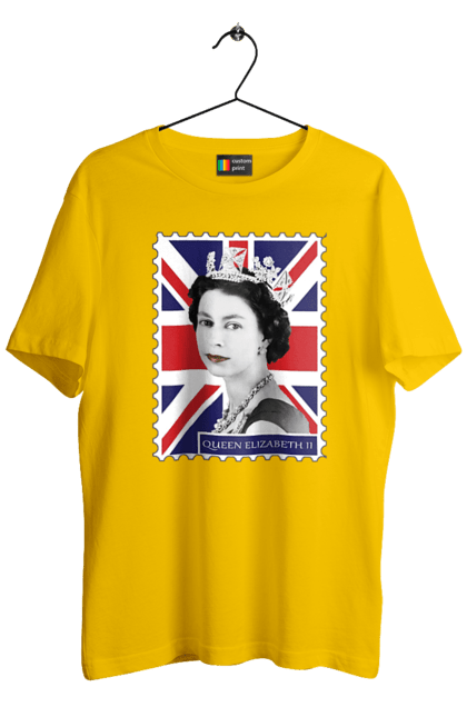 Футболка чоловіча з принтом "Королева Єлизавета II". Britain, british, england, platinum jubilee, queen, queen elizabeth, queen elizabeth ii, rip queen elizabeth, королева єлизавета. 2070702