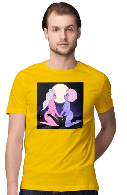 Two Aliens And The Moon