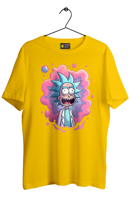 Футболка чоловіча з принтом "Рік та Морті". Rick and morty, мультфільм, наукова фантастика, пригоди, рік, рік і морті, трагікомедія, чорний гумор. 2070702