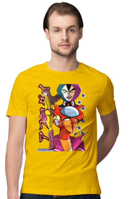 Men's t-shirt with prints Mazinger Z Aphrodite. Anime, aphrodite, manga, mazinger z, mecha, robots. 2070702