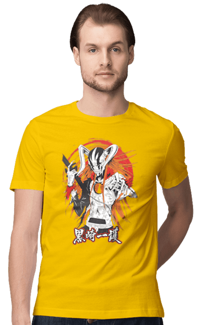 Men's t-shirt with prints Bleach Ichigo Kurosaki. Anime, bleach, ichigo, ichigo kurosaki, manga. 2070702