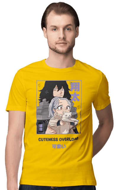 Футболка чоловіча з принтом "Моя академія героїв Айзава". Aizawa, my hero academia, shota aizawa, айзава, академія юей, аніме, манга, мга, моя геройська академія. 2070702