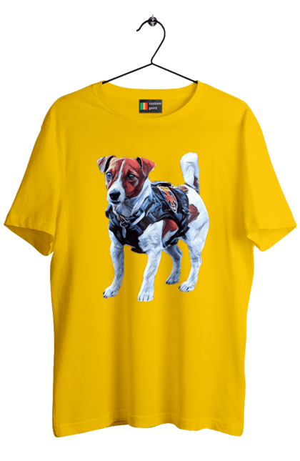 Футболка чоловіча з принтом "Пес Патрон". Зсу, патрон, пес, пес патрон, україна. 2070702