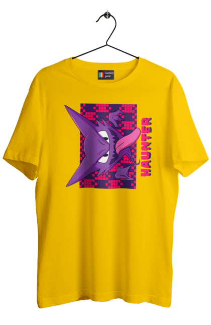 Men's t-shirt with prints Haunter. Anime, games, haunter, nintendo, pokemon, pokemon go. 2070702