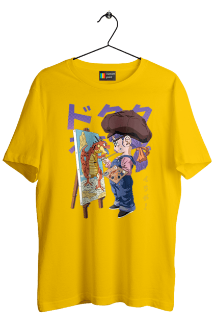 Men's t-shirt with prints Dr. Slump Arale. Android, anime, arale, arale norimaki, doctor slump, dr. slump, girl, manga, schoolgirl. 2070702