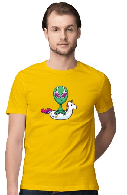 Alien Floats In A Circle