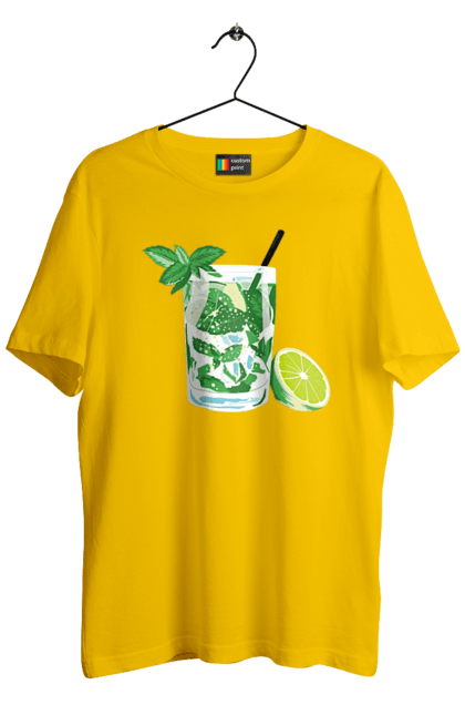 Men`s t-shirt with prints Mojito And Lemon Drink. Drink, lemon, mojito. 2070702