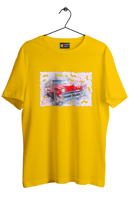 Футболка чоловіча з принтом "Автомобільний газ". Gaz, автомобиль, автомобільний газ, дорога, колесо, перемога. 2070702