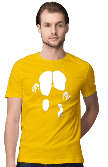 Футболка чоловіча з принтом "Дівчина вид по заду". Вид з зади, вульгарна, гумор, дівчина, дівчина раком, прикольна. 2070702