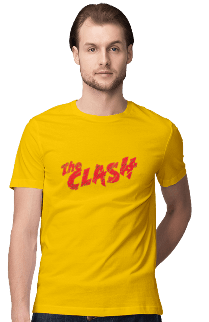 Men's t-shirt with prints The Clash. Clash, dub, group, music, punk, punk rock, reggae, rock, rock`n`roll. 2070702