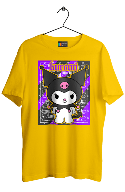 Men's t-shirt with prints Hello Kitty Kuromi. Anime, character, hello kitty, kuromi, my melody, sanrio. 2070702