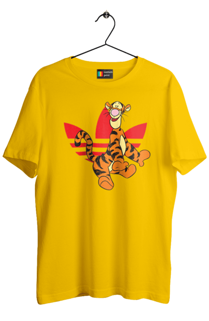 Футболка мужская с принтом Adidas Тигра. Adidas, tigger, winnie-the-pooh, адидас, винни пух, мультсериал, тигр, тигра. 2070702