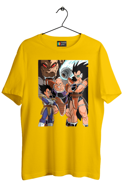 Men's t-shirt with prints Dragon Ball. Anime, dragon ball, goku, manga, tv series, vegeta. 2070702