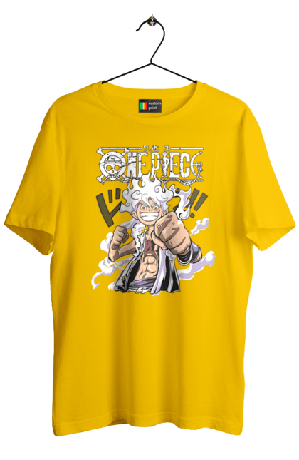 Men's t-shirt with prints One Piece Luffy. Anime, luffy, manga, monkey de luffy, one piece, pirates. 2070702